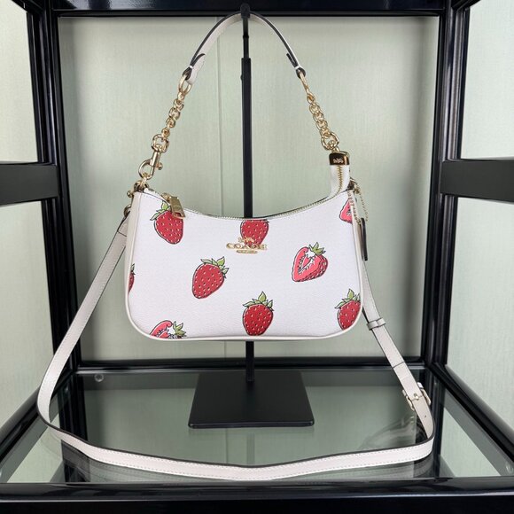 Coach Strawberry Print Underarm Bag